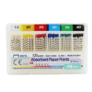 Cone Papier Endo Mécanisé N°20 Conicité 6 – endodontie disponible chez Dentoria Tunisie