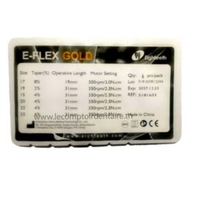 Assortiment De Limes Mécanisée E Flex Gold 31 Mm Eighteeth – endodontie disponible chez Dentoria Tunisie
