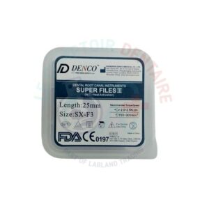 Assortiment Limes Mécanisée Sx F3 Denco – endodontie disponible chez Dentoria Tunisie