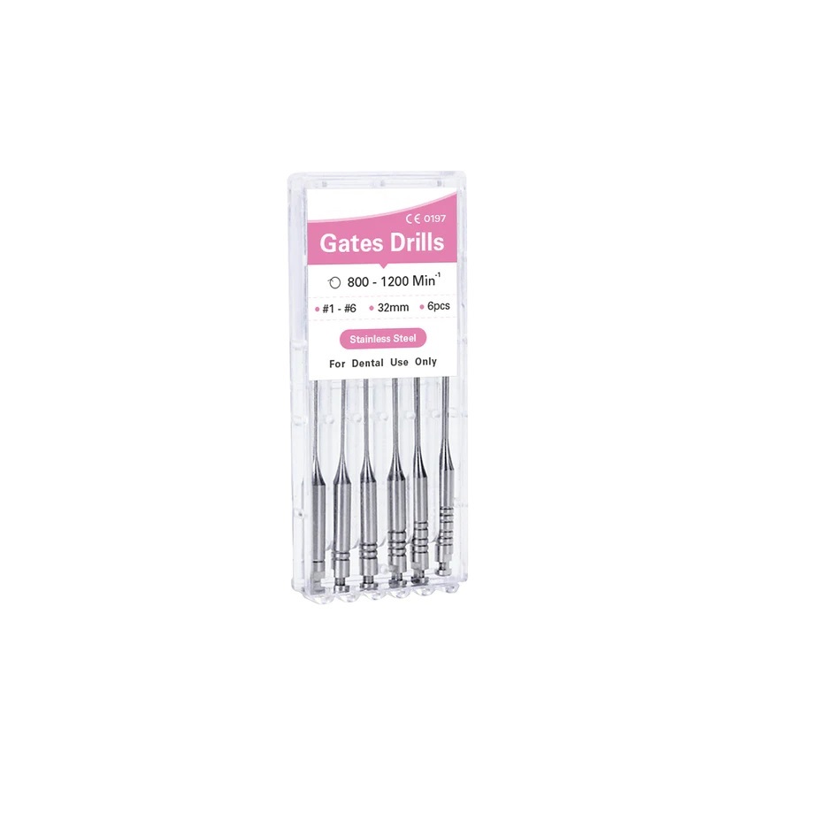 ass20gates.jpg Assortiment De 6 Forets Gates N°1 6 plaquette de 6 Denco – endodontie disponible chez Dentoria Tunisie