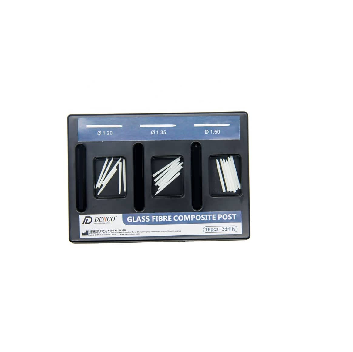 tenon20denco.jpg Assortiment Tenon Fibree Denco – dentisterie restauratrice disponible chez Dentoria Tunisie