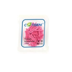 COINS INTER-DENTAIRE EN BOIS  ROSE    (100 UNITES)