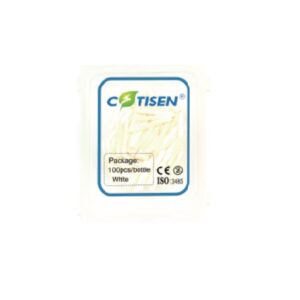 COINS INTER-DENTAIRE EN BOIS BLANC (100 UNITES)