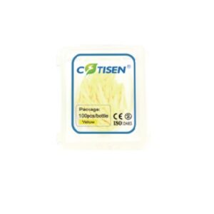 COINS INTER-DENTAIRE EN BOIS jaune   (100 UNITES) –