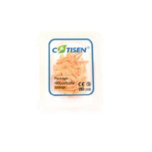 COINS INTER-DENTAIRE EN BOIS ORANGE  (100 UNITES)