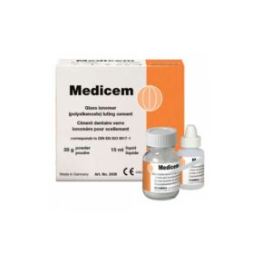 CIMENT DE SCELLEMENT DEFINITIF A BASE VERRE IONOMERE MEDICEM - PROMEDICA