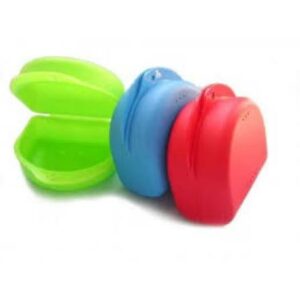 Boîte porte-gouttière dentaire colorée | 12 pièces